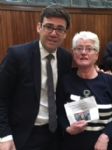 Andy Burnham with Save The Grange campaigner
